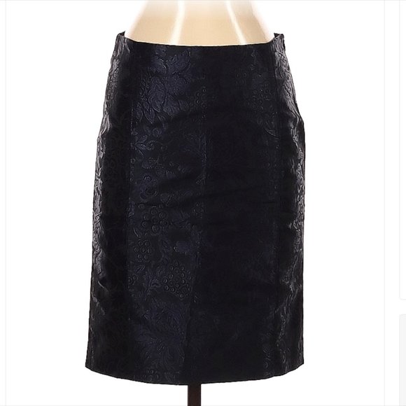 Burberry Dresses & Skirts - Burberry Black on Black Print Pencil Skirt Size 4